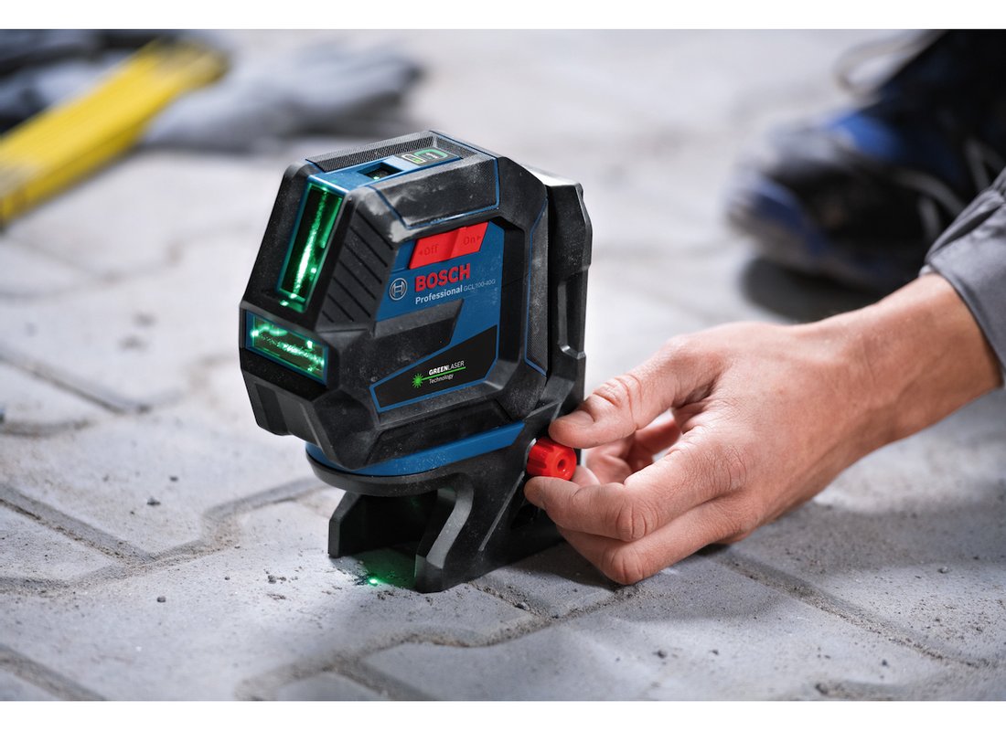 Bosch green beam self leveling cross line laser sales