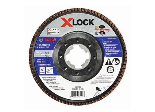 5 In. X-LOCK Arbor Type 29 60 Grit Flap Disc