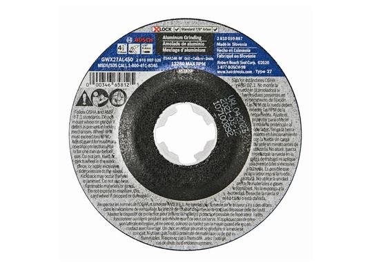 4-1/2 In. x .1/4 In. X-LOCK Arbor Type 27 24 Grit Metal Grinding Abrasive Wheel