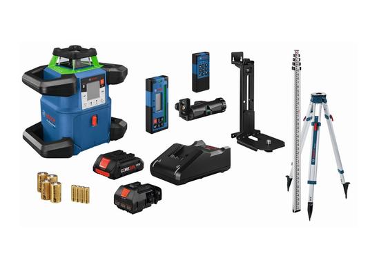 18V REVOLVE4000 Connected Green-Beam Self-Leveling Horizontal/Vertical Rotary Laser Kit with (1) CORE18V 4.0 Compact Battery
